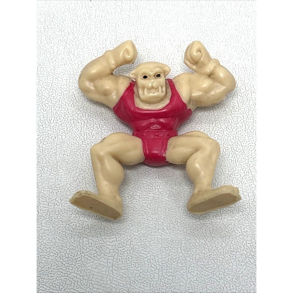 Monster In My Pocket 1996 Bulldog Figure Wrestler 2" Long John Silver 90s VTG